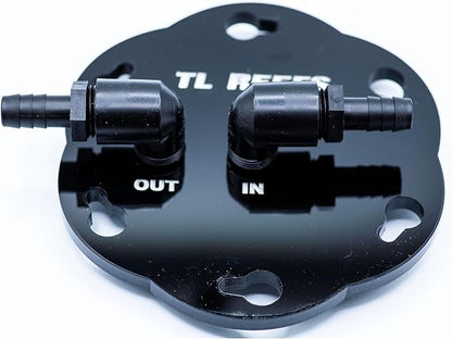 TL Reefs Fluidized Media Reactor 4", for GFO, Carbon, Biopellets, Etc (4x18 Without Pump Kit, Black)