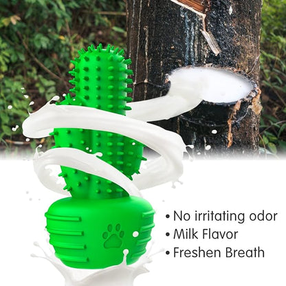 Dog Chew Toys Dog Toothbrush Stick Teeth Cleaning Brush Dental for Medium Large Dog, Puppy Christmas,Easter Birthday Gifts,Outdoor Squeaky Toys for Aggressive Chewers Tough Toys Interactive