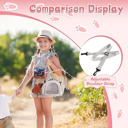 YUDODO Hamster Carrier Guinea Pig Carrier Bag Small Animal Sugar Glider Pouch Gerbil Hedgehog Portable Travel Carrier Outdoor Hangbag Flying Squirrel Rat Carrier Grey