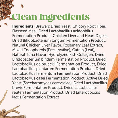 Digestive Probiotic Powder Supplement for Cats - Digestive Support + Gut Health, Probiotic for Cats, Cat Constipation Relief, Bowel Support, Immunity & Overall Health - 120 Scoops