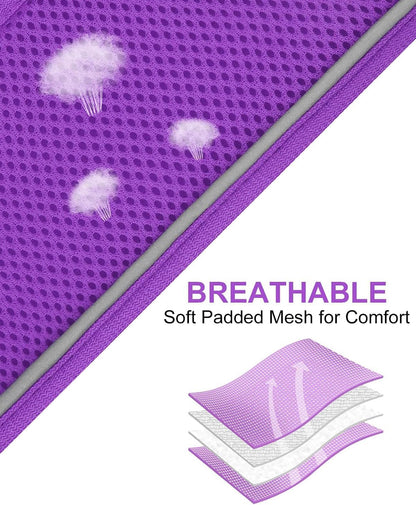 Joytale Small Dog Harness, Breathable Mesh Step-in Vest, Reflective Soft Padded Harnesses for Cats, Puppies and Extra Small Dogs, Purple, XXS