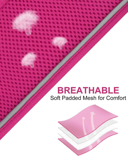 Joytale Small Dog Harness, Breathable Mesh Step-in Vest, Reflective Soft Padded Harnesses for Puppies and Extra Small Dogs, Hot Pink, XS