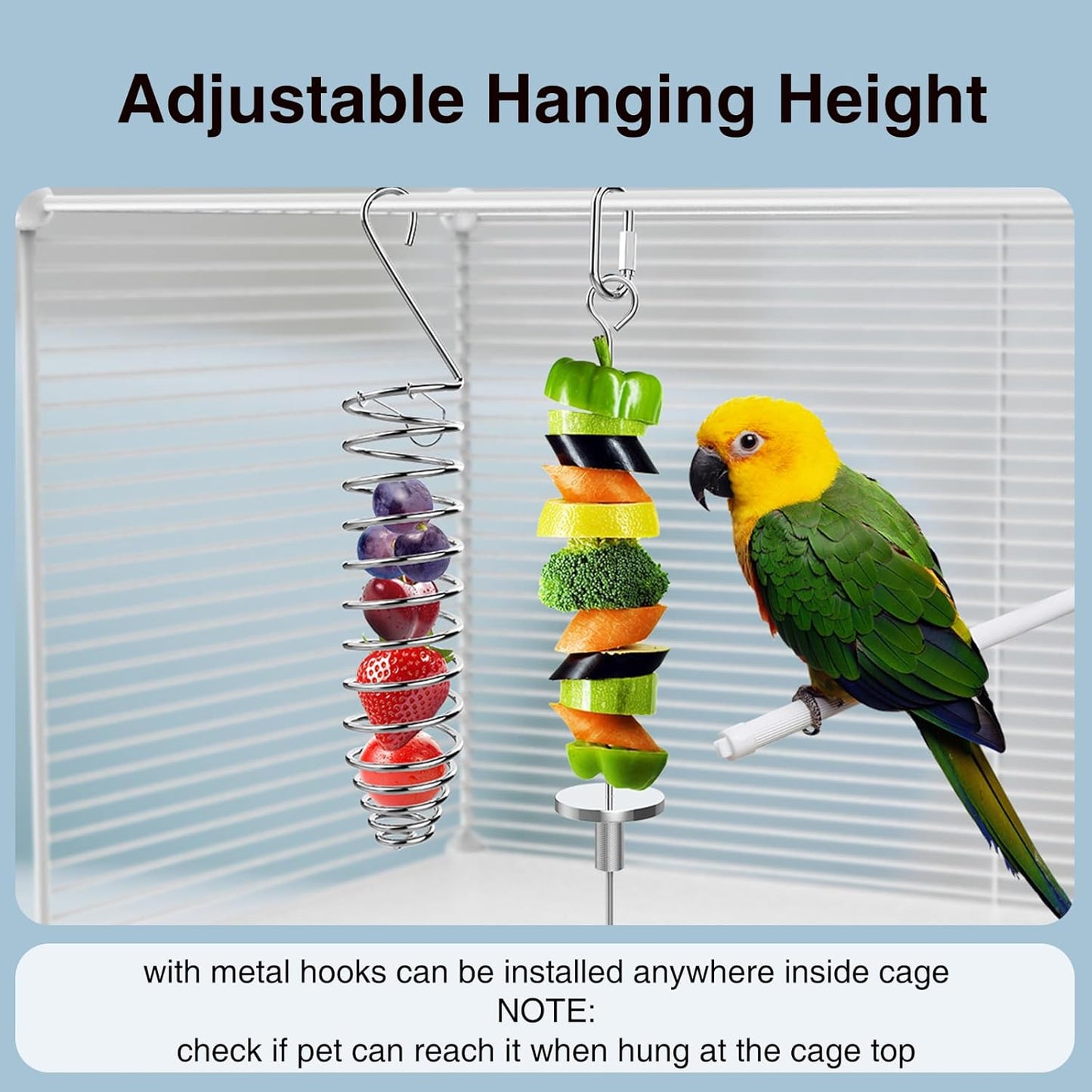 GFZ Rat Foraging Toy - Hanging Chew Slow Feeder Enrichment Interactive toys in hamster cages for Small Pets Like Rabbits, Birds, Guinea Pigs - Easy to Install (2PCS, Small)