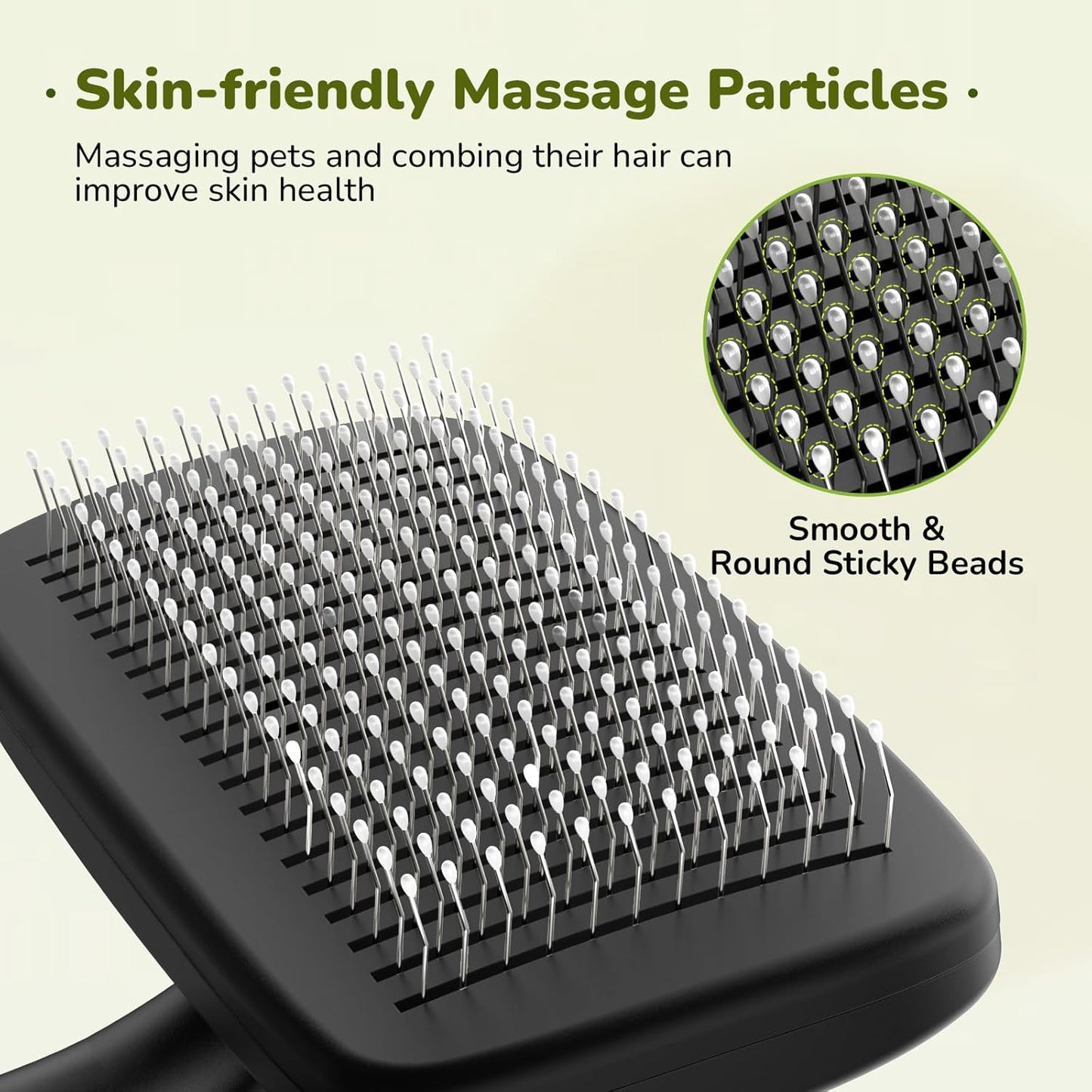 Pecute Self-Cleaning Slicker Brush for Dogs, Cats, Lightweight Dog Brush for Shedding Massaging Grooming, Cat Brush Gently Removes Loose Fur Undercoat for Dogs Cats Rabbits of All Hair Types