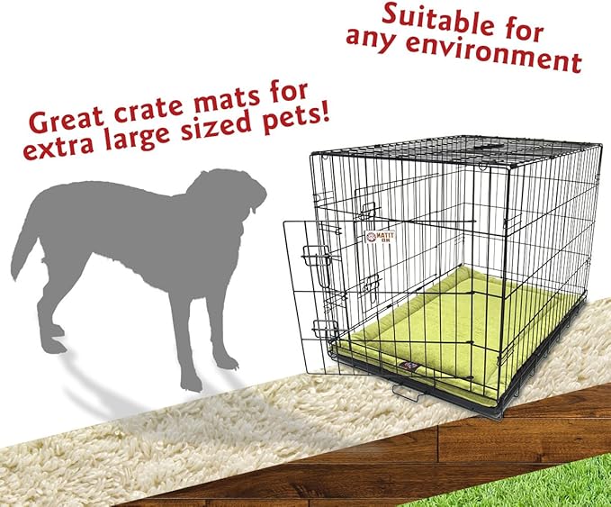 48" Villa Green Apple Crate Dog Bed Mat By Majestic Pet Products