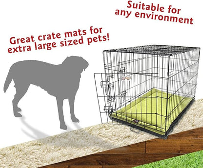 48" Villa Green Apple Crate Dog Bed Mat By Majestic Pet Products