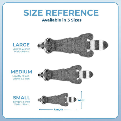 Best Pet Supplies Squeaky Dog Toys with Soft Durable Fabric for Small, Medium and Large Pets Interactive Toy for Indoor Play, Supports Active Biting and Play - Fox, Raccoon, Medium