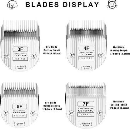 5F Dog Grooming Detachable Ceramic Blade,Compatible with WAHL 5 in 1 Blade for Wahl Arco, Bravura, Chromado, Creativa, Figura, and Motion Clippers. Cut Length 1/4-Inch 6.3mm