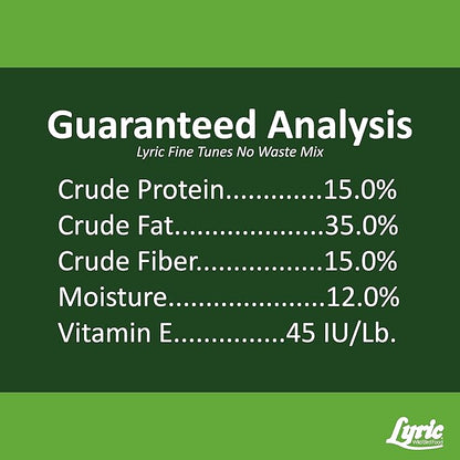 Lyric Fine Tunes Wild Bird Seed - No Waste Bird Food Mix - Attracts Colorful Wild Birds - Perfect for Your Backyard Feeders - 10 lb. (pack of 2 - 5 lb bags)