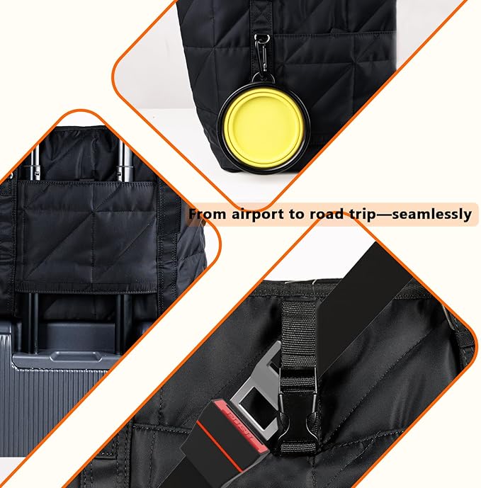 Dog Carriers for Small Dogs Pet Carrier Purse for Puppy and Cats Stylish Tote Bag with Pockets Adjustable Shoulder Strap for Travel/Shopping