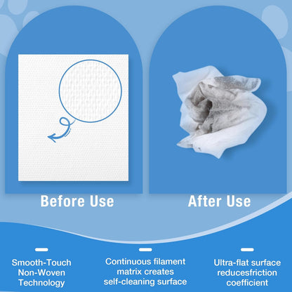 Dog Wipes and Cat Wipes Unscented with Enzymes to Eliminate Odors Paw Wipes for Muddy Feet Tear Stain Wipes for Eye Gunk Gentle Hypoallergenic for Sensitive Skin 80 Count