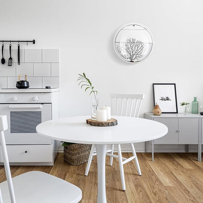 2 Pcs Hanging Wall 1 Gallon Fish Bowls Acrylic Clear Wall Fish Tank for Beta Aquariums Mounted Plant Bubbl Ecosphere Decor