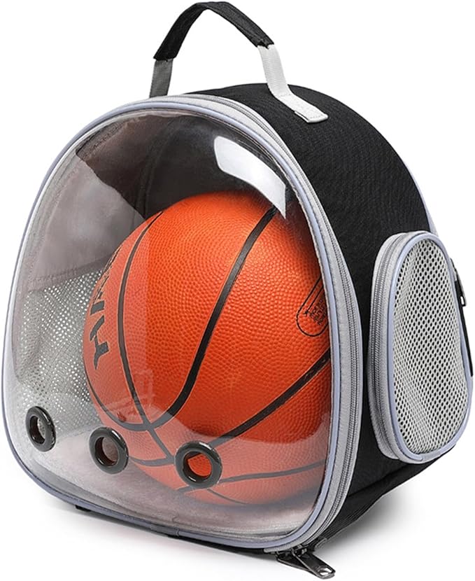 Portable Travel pet Backpack Carrier Small Animal Travel Bag for Hamster, Guinea Pig, Bird, Cat, Rabbit, Pink (Black)