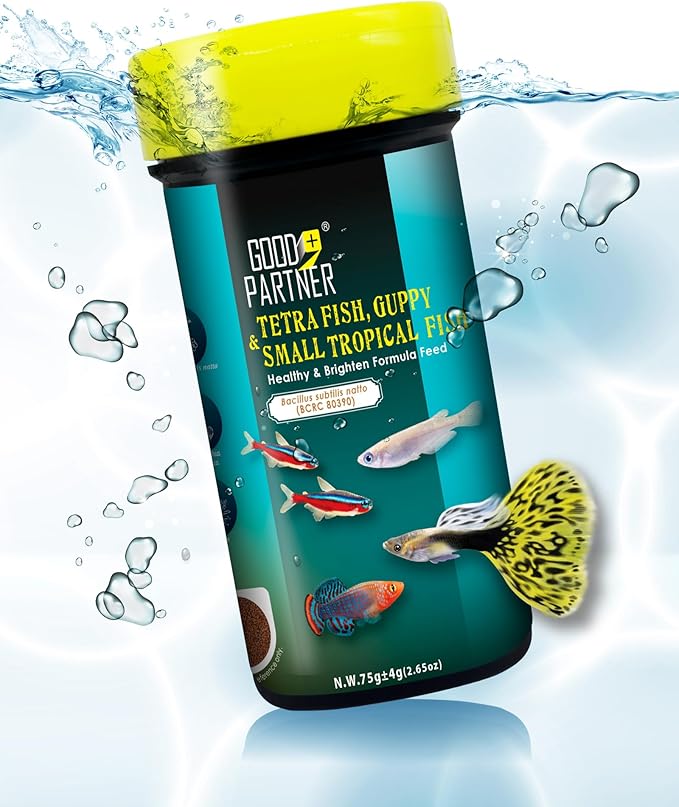 Purify Series for Tetra Fish Food, Small Tropical Sinking Pellets, Suitable for Betta, Guppy Fish, All Natural Ingredients, Balanced Composition of Fish Feed, 2.65 oz (Pack of 1)