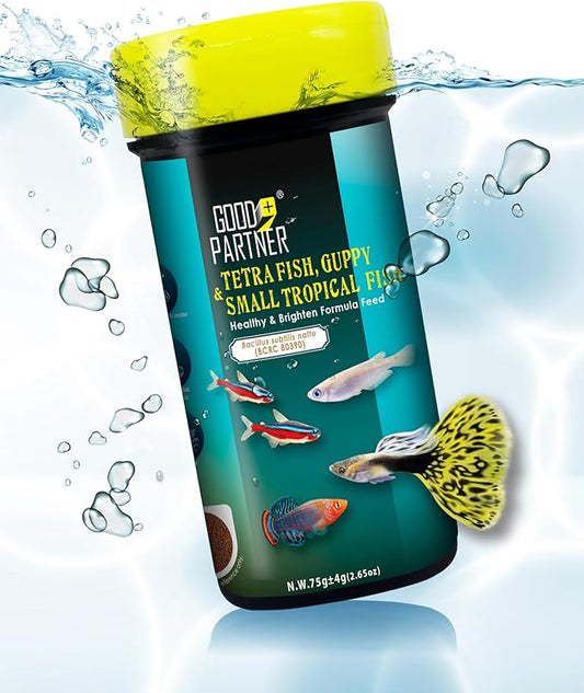 Purify Series for Tetra Fish Food, Small Tropical Sinking Pellets, Suitable for Betta, Guppy Fish, All Natural Ingredients, Balanced Composition of Fish Feed, 2.65 oz (Pack of 1)