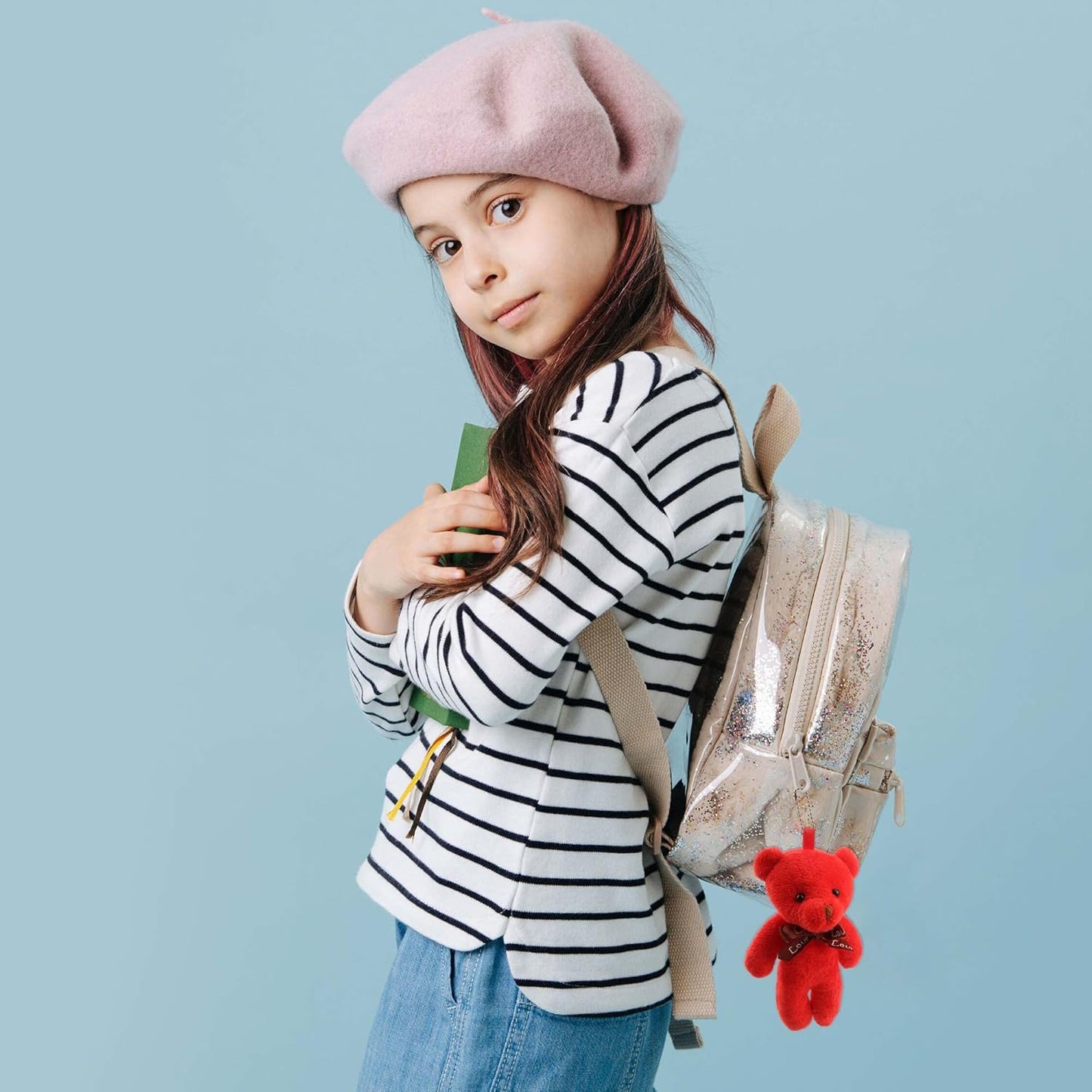 108 Pack Mini Teddy Bear Toys Bulk Small Plush Stuffed Bear Toy Keychain for Birthday Wedding Baby Shower Party Favor Valentines Christmas Gifts Goodie Bag Fillers, 18 colors