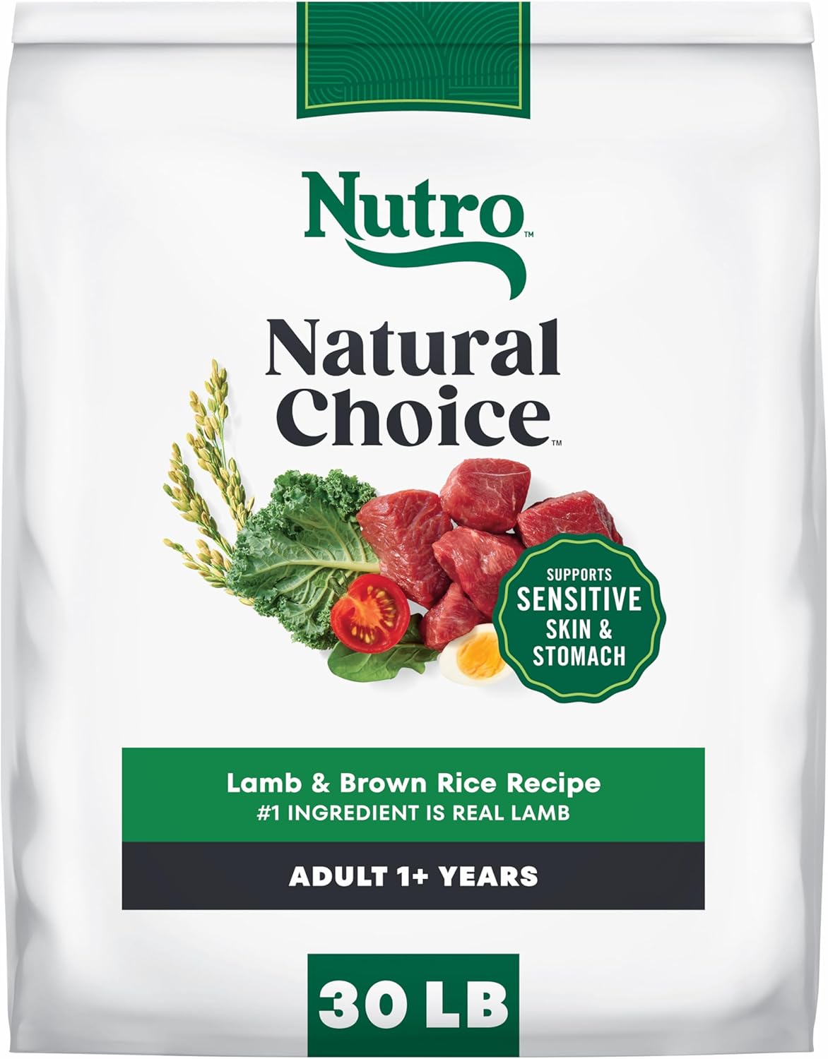 Nutro Natural Choice Lamb & Brown Rice Adult Dry Dog Food Recipe, 30 lb. Bag