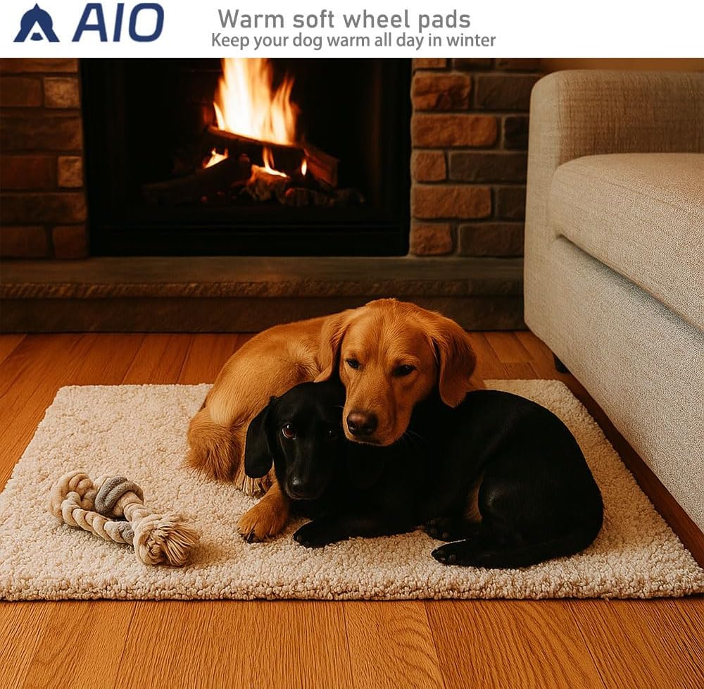 Heated Cat Bed Self Warming Cat Bed Advanced Extra Warm Thermal Pet Pad for Indoor Outdoor Pets with Removable Cover Non-Slip Bottom Washable Non Electric Self Heating Cat Dog Mat Brown 27.5*45.3inch