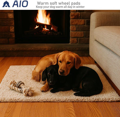 Heated Cat Bed Self Warming Cat Bed Advanced Extra Warm Thermal Pet Pad for Indoor Outdoor Pets with Removable Cover Non-Slip Bottom Washable Non Electric Self Heating Cat Dog Mat Brown 27.5*45.3inch