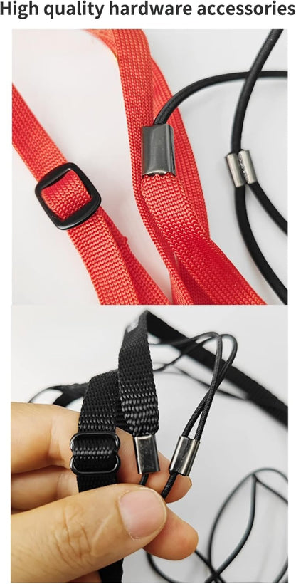 Adjustable Bird Harness with 78.7 Inch Leash, Outdoor Flying Training Rope Kit for Bird Parrots, Parrot Flying Rope Straps Outdoor Training Traction Rope for Small Medium Large Size Birds (XS)