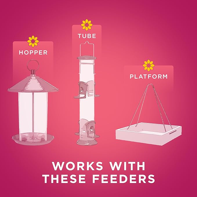 Audubon Park Sunflower Hearts Wild Bird Seed for Outside Feeders, 15-lb. Bag