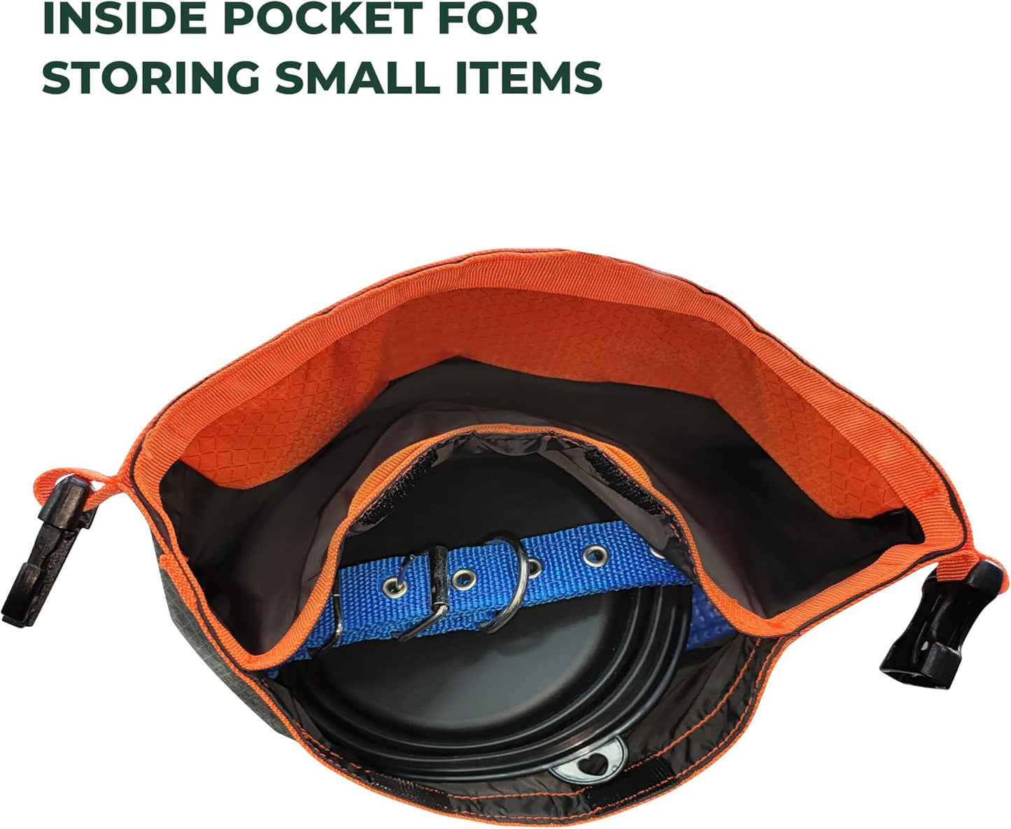 FXW Dog Food Travel Bag，Large Capacity for Travel Kibble Storage Perfect for RV Road Trips, Camping, Longterm Dog Boarding Gear Accessories Gray, 21 Cups