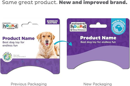 Outward Hound Nooks Happiness Interactive Durable Treat-Dispensing Dog Toy, Stuffable Puzzle Ball for Solo Play or Pair with Large Snoop, Mint-Scented, BPA-Free