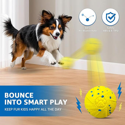 Dolita Interactive Dog Toy with Remote 3 Modes Tough Chewers Dog Ball,Smart Motion-Activated,E-TPU Material Toys for Aggressive Chewers,Large/Medium Dogs