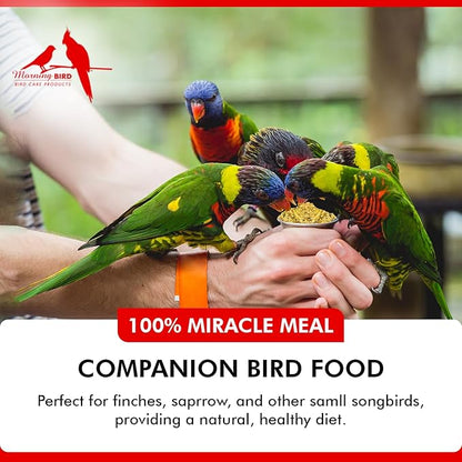 Morning Bird Miracle Meal 1.5 lbs – Soft Food for Birds with Vitamins & Supplements – Packed with Protein, Minerals & Amino Energy – Promotes Strong Feathers, Breeding & Overall Wellness
