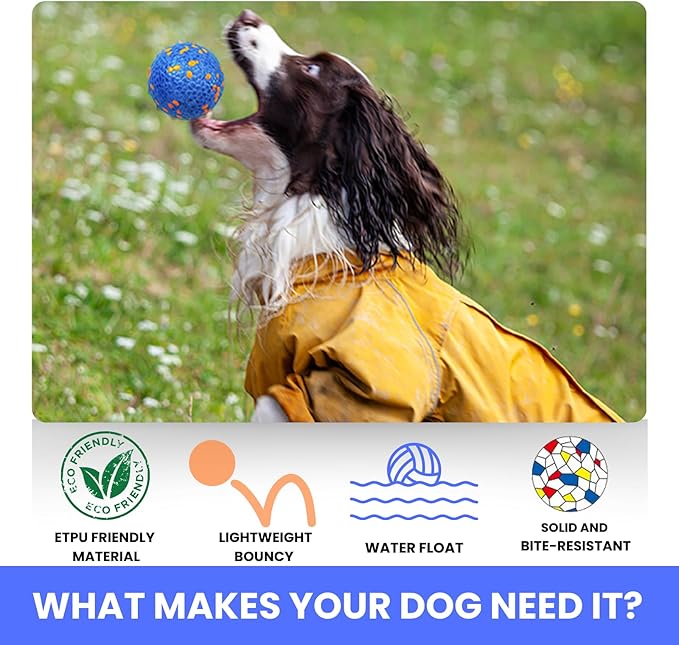 Indestructible Dog Ball Toy for Aggressive Chewers,Floating Toy,Durable Balls,Interactive Chew Ball for Dogs,(1ball)