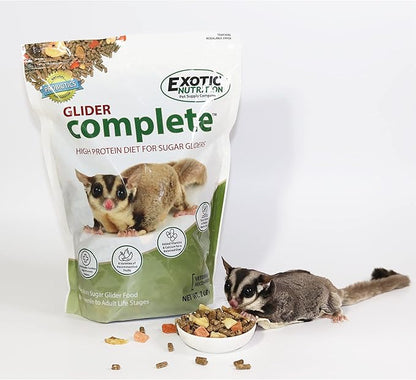 Exotic Nutrition Glider Complete 5 lb | Natural Fruit Bits | Sugar Glider Food