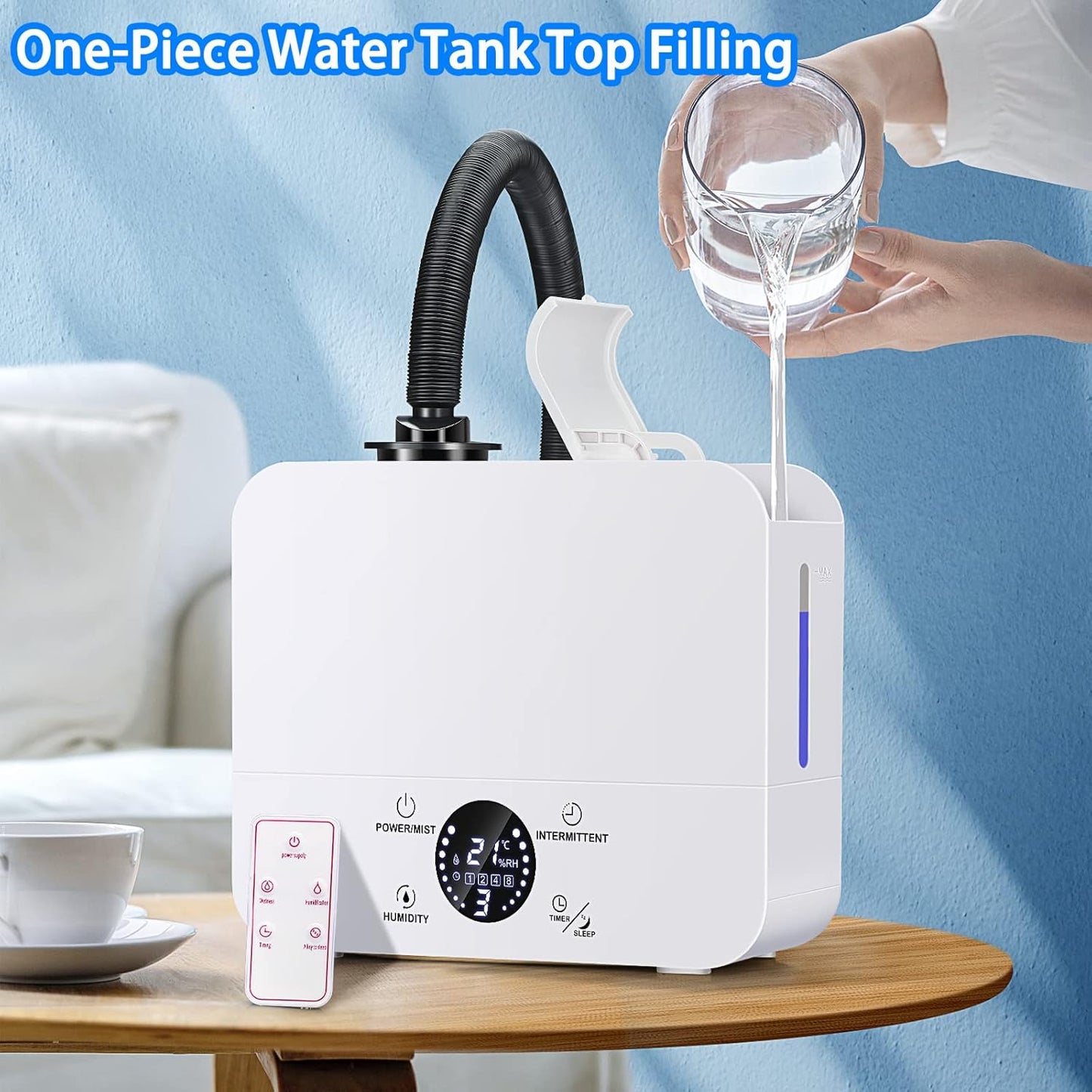 Reptile Humidifiers, Reptile Fogger for Terrariums, Smart Touch Screen Adjustable Fogger with Timer, Intelligent Constant Humidity Reptile Fogger for Reptiles/Amphibians