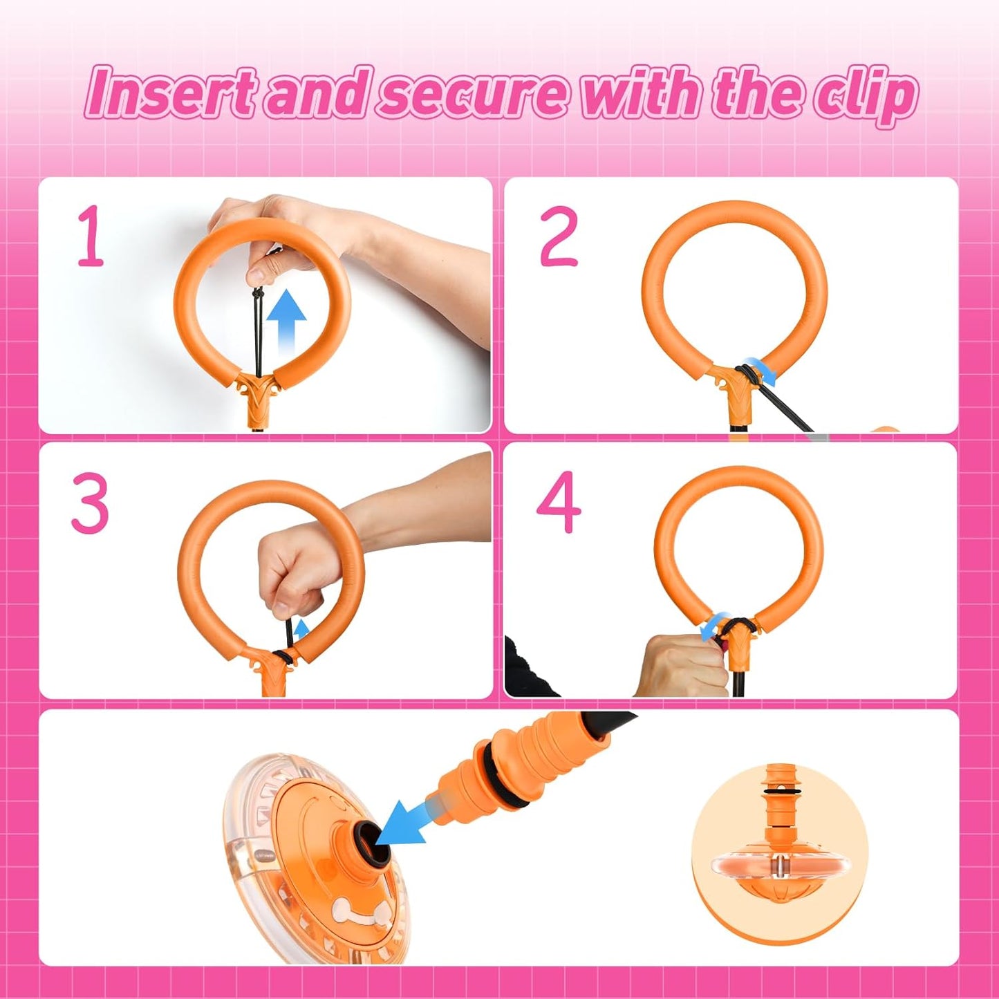 Flooyes Skip Ball for Kids, Ankle Skip Ball Toy with Counter, Timer and Cal Calculator, Girl Birthday Gifts for Age 6 7 8 9 10+, Rechargeable Colorful Flash Wheel Skip Ball for Girls Women