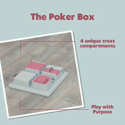 TRIXIE Cat Activity Poker Box Strategy Game, Slow Feeder, Interactive, Treat Toy,All Breed Sizes