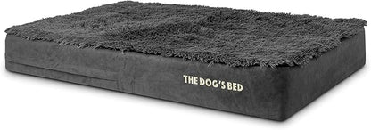 The Dog’s Bed Orthopedic Memory Foam Dog Bed, XL Grey Fur, Pain Relief for Arthritis, Hip & Elbow Dysplasia, Post Surgery, Lameness, Supportive, Calming, Waterproof Washable Cover