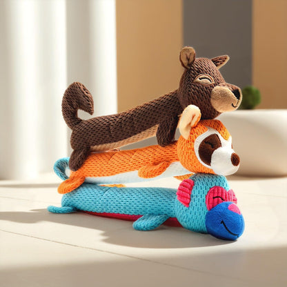 LOS ANDES Dog Squeaky Toys Standing Stick Animal Puppy Toy for Small,Medium Breeds Plush Pet Toys for Daily Companionship, Training Reward Gift