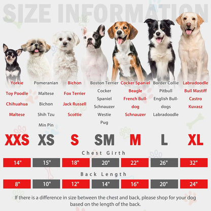 SCENEREAL Fleece Dog Pajamas for Small Medium Large Dogs, Warm Soft Puppy Jumpsuit, Adorable Bones Paw Print Pet Sweaters Clothes, Doggy Pjs Cat Coat for Boy Girl