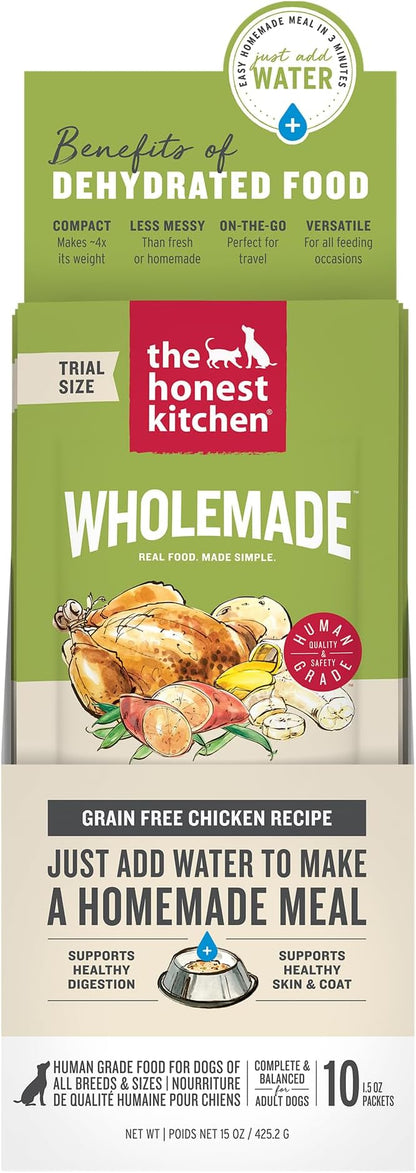 The Honest Kitchen Wholemade™ Grain Free Chicken Dog Food, 1.5 oz x10
