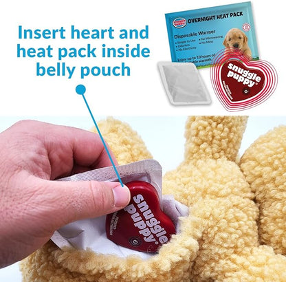 Special Edition Snuggle Puppy Toys - Heartbeat Puppy for Dogs - Pet Anxiety Relief and Calming Aid - Comfort Dog Toys for Behavioral Training in Doodle