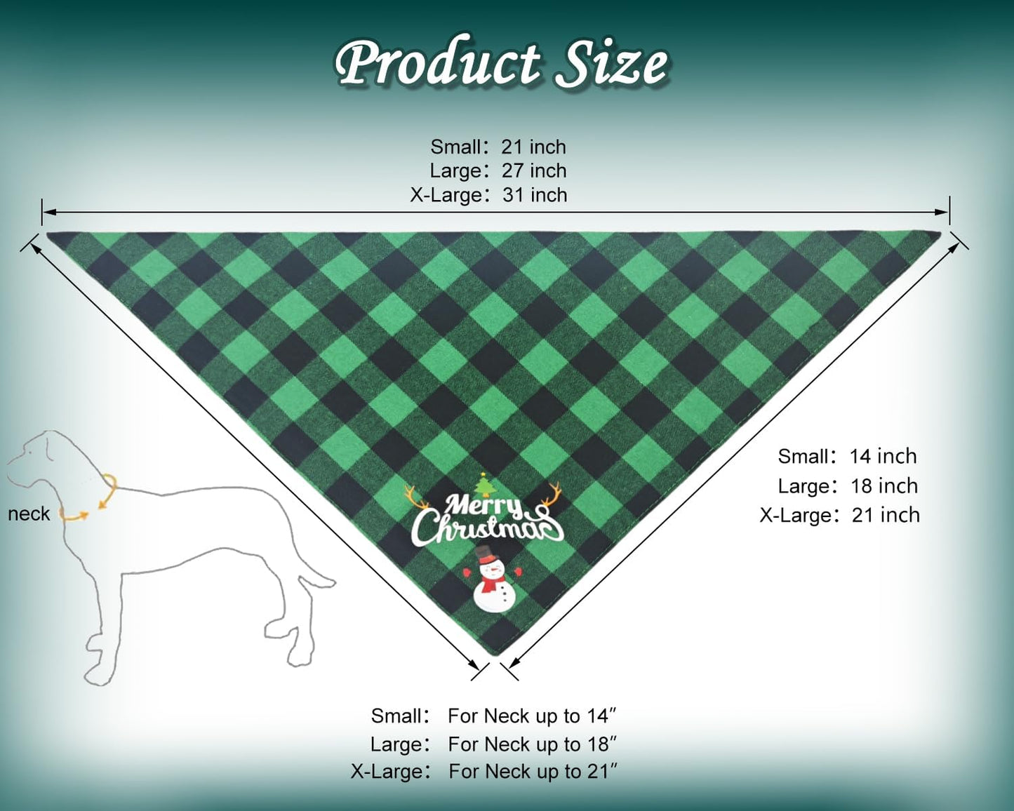 Christmas Dog Bandanas 2PCS-Small,Classic Plaid Triangle Holiday Scarf with Santa and Snowman Prints,Winter Pet Outfit for Boys and Girls,Red Green Plaid Dog Costume for Small Dogs and Cats