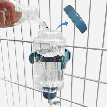 LOS ANDES 5.2oz Hamster Water Bottle No-Drip Mice Water Dispenser Leak-Proof Water Feeder for Gerbils/Sugar Gliders/Rat, Small Pets Cage Water Bottles, 155ml, Orange