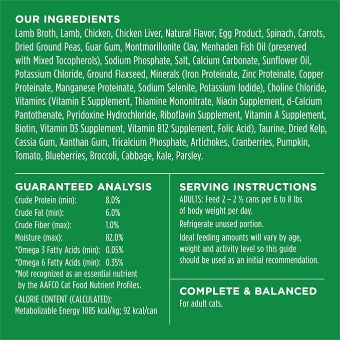 Instinct Flaked Entrée Wet Canned Cat Food - Lamb, 3 oz. Cans (Pack of 24)