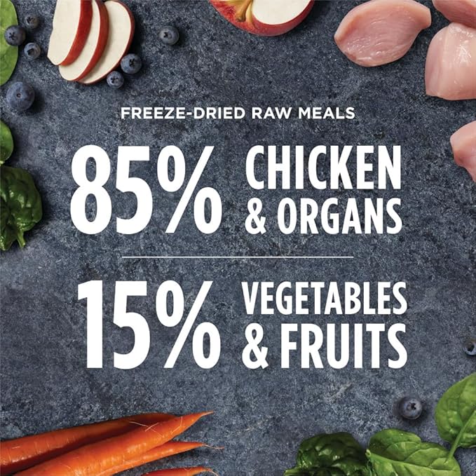 Instinct Freeze Dried Raw Meals, Natural Dry Dog Food, Grain Free - Cage Free Chicken, 14 oz. Bag