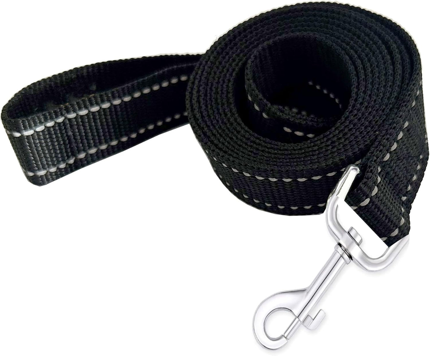 Reflective Dog Leash 4Ft /5 Foot /6 Feet Long, 1 Inch Wide, for Small and Medium Dogs