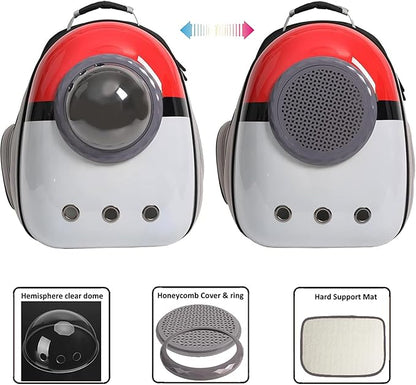 Front Expandable Cat Backpack Carrier, Fit up to 20 lbs, Space Capsule Astronaut Cat Bubble Backpack to Carry and Transport Large Fat Cat