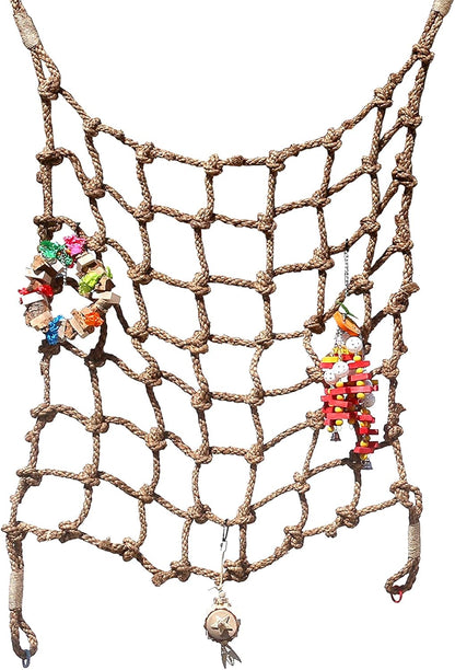 Parrot Climbing Rope Net (Choose Size) (Large 4x4ft)