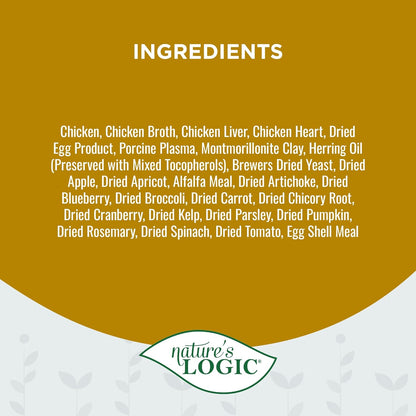 Nature's Logic Wet Cat Food - Feline Chicken Feast 95% Animal Ingredients - No Synthetic Vitamins, Minerals or Artificial Additives, 100% Natural, Grain-Free, Made in USA - Chicken (5.5 oz, 24 pack)