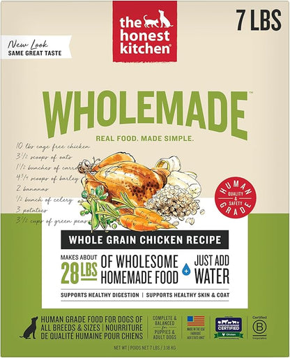 The Honest Kitchen Wholemade™ Whole Grain Chicken Dog Food, 7 lb Box