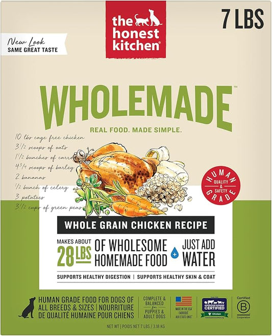 The Honest Kitchen Wholemade™ Whole Grain Chicken Dog Food, 7 lb Box
