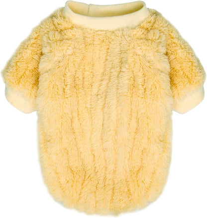 FabriCastle Dog Sweater, 3-Pack Dog Clothes & Coat, Pet Jacket for Small or Medium Dogs Boy or Girl, Soft and Warm Cat Sweaters Doggy Apparel Costumes Christmas (Lavender,Pink,Butter Yellow, Medium)